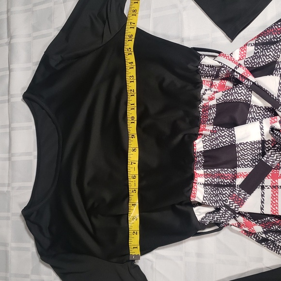 🧑🎄10/10🧑🎄👌Xl Plaid crew neck long sleeve dress by Shein👌 - Picture 7 of 11